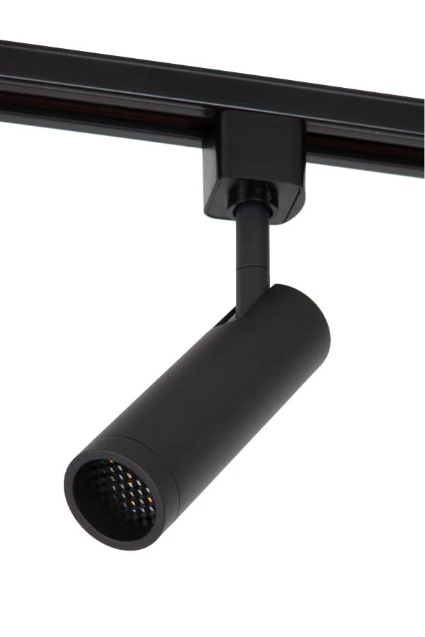 Lucide TRACK GRADO Spot sur rail - Système de rail monophasé / Éclairage sur rail - 1xGU10(MR11) - Noir (Extension) - éteint